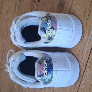 Adidas Women's White Floral Sneakers